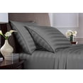 thumbnail image 2 of California King Sheets by , Genuine 100% Organic Viscose Derived from Bamboo Bed Sheet Set, Soft & Cooling, Double Stitching, Lifetime Quality Promise (California King, Jacquard Stone), 2 of 9