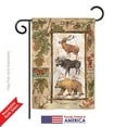 thumbnail image 2 of Breeze Decor BD-WL-G-110109-IP-BO-D-US18-SB 13 x 18.5 in. Woodland Adventures Nature Wildlife Impressions Decorative Vertical Double Sided Garden Flag, 2 of 4