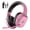 Light Pink, variant on 2.4GHz Wireless Gaming Headsets for PS5, PS4, PC, Switch - Bluetooth 5.3 Gaming Headphones with Noise Canceling Mic, 7.1 Surround Sound, 70H Battery, Blue Lighting