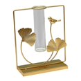 thumbnail image 1 of Metal Ginkgo hoja marco hidropónico florero tubo  planta Cuadrado Gloria Jarrón hidropónico, 1 of 9