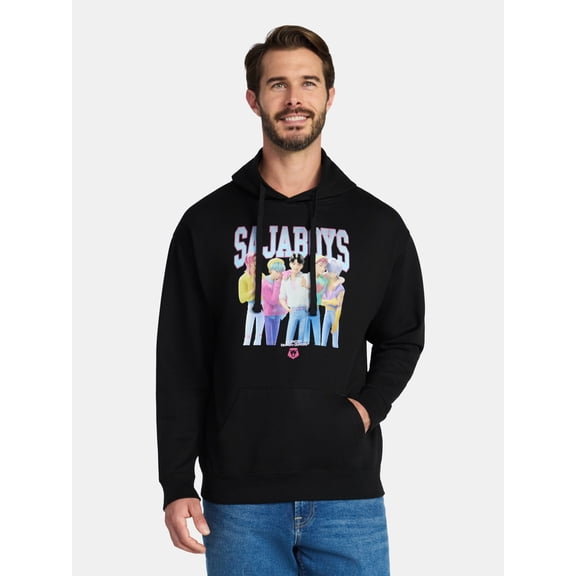 Netflix KPop Demon Hunters Men's and Big Men's Saja Boys Hoodie, Sizes S-3XL