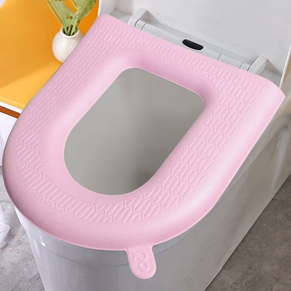 Cojín reutilizable para asiento de inodoro para adultos: funda antideslizante de EVA para mayor higiene, lavable y fácil de limpiar. Cojín portátil para todas las estaciones.