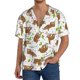thumbnail image 1 of Fotbe Cute Sloth Camisa Estampada de Manga Corta para Hombre, Casual de Verano, Estilo Playero, Sin Arrugas-4X-Large, 1 of 5