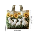 thumbnail image 3 of Organizadores de armario y almacenamiento, Organización y almacenamiento, Contenedores de almacenamiento, Bolsa de tela acolchada con forma de conejito de Pascua, 3 of 7