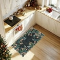 thumbnail image 6 of Black Floral Entry Rug - 60x130cm Washable Indoor Outdoor Mats for Front Door Non- Porch Rug Non- Boho Throw Rugs for Living Room Bedroom Entryway Kitchen Office Porch Decor, 6 of 6