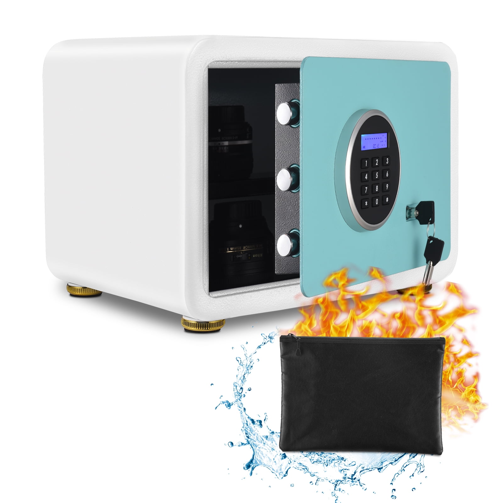 VOGVIGO Modern Minimalism Design AutoOpen Safe, Digital Safe Box with