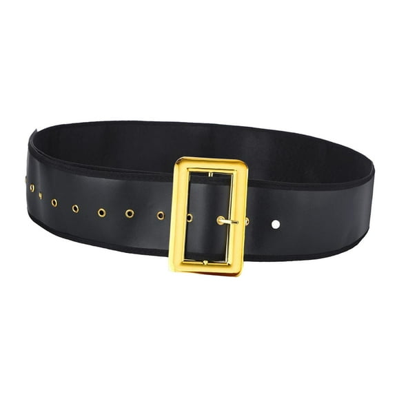 yuksok PU Leather Christmas Belt Waistband Costume Accessories Santa Claus Belt Waist Belt for Stage Performance Christmas Men Women