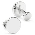 thumbnail image 4 of Stainless Steel Engravable Classic Round Cufflinks, 4 of 6