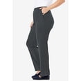 thumbnail image 3 of Woman Within Plus Size Petite 7-Day Straight-Leg Elastic-Waist Stretchy Knit Pant, 3 of 6