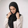 thumbnail image 6 of Karight Womens Chiffon Hijab Scarf Lightweight Solid Color Breathable Sheer Head Wrap, 6 of 6