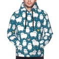 thumbnail image 4 of KLL Cute Sheep And Hearts Print Mens Hoodie Long Sleeve Casual Pullover Hooded Sweatshirt Fashion Drawstring Hoodies with Pocket-X-Large, 4 of 6