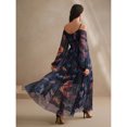 thumbnail image 3 of Spring/Summer New Party Dress with Pleated Long Sleeves, Loose and Casual Women's Wear, 3 of 7