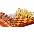 thumbnail image 3 of StonKraft 15" x 15" Collectible Rosewood Wooden Chess with brass roman Pieces Board Set, 3 of 6