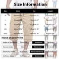 thumbnail image 4 of Long Shorts for Men Below Knee Elastic Wasit Cargo Short Pants Lightweight 3/4 Running Hiking Shorts with Pockets,Coffee,M, 4 of 6