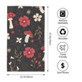thumbnail image 4 of Kll Fly Agaric And Flowers Ultra Absorbent & Soft Hand Towels For Bath, Hand, Face, Gym And Spa-27.5x16in, 4 of 9