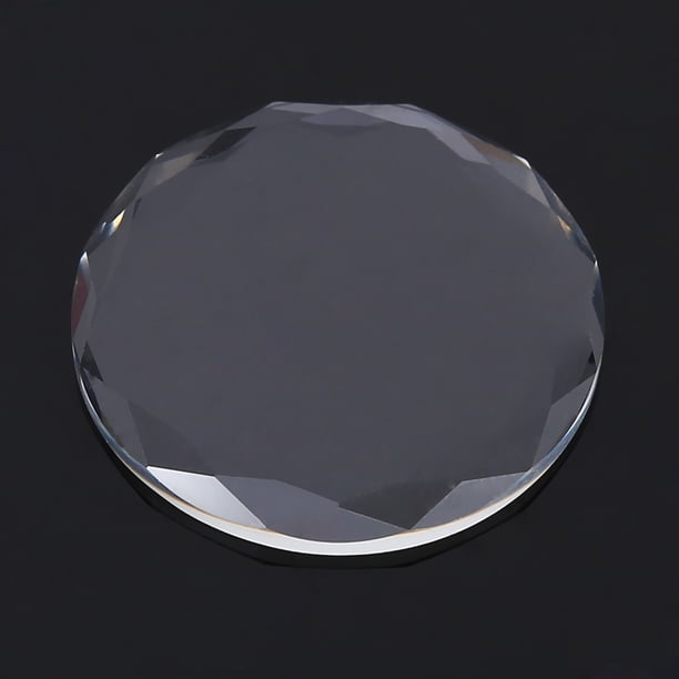 Soporte de pegamento para pestañas de cristal redondo Separador de pestañas Paleta de pegamento adhesivo Extensiones