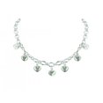 thumbnail image 1 of 16 in. Sterling Silver Necklace 7 Heart Charms Dangle On Chain, 1 of 1