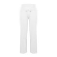 thumbnail image 3 of cocolona Womens High Waisted Wide Leg Pants Elastic Waist Drawstring Baggy Sweatpants Fashion Solid Color Trousers, 3 of 7