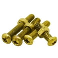 thumbnail image 3 of (20pcs) Brass Round Head Screw Nut Set Kit, M4x35mm, 3 of 5