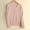 A Pink, variant on LEKODE Women Crew Neck Long Sleeve Full Button Down Plain Soft Lightweight Knit Cardigan Ribbed Cuff Everyday Spring Office Casual Layering Sweater Outer Topper A Beige L