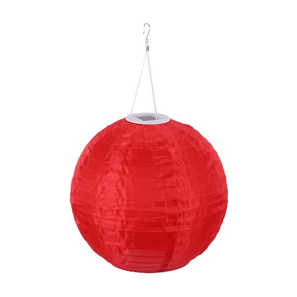 Btafrte Farol Solar LED 12 Pulgadas Al para Al Aire Libre (rojo)