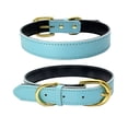 thumbnail image 1 of Collar básico clásico de cuero acolchado para mascotas, adecuado para perros de tamaño pequeño y mediano., 1 of 5