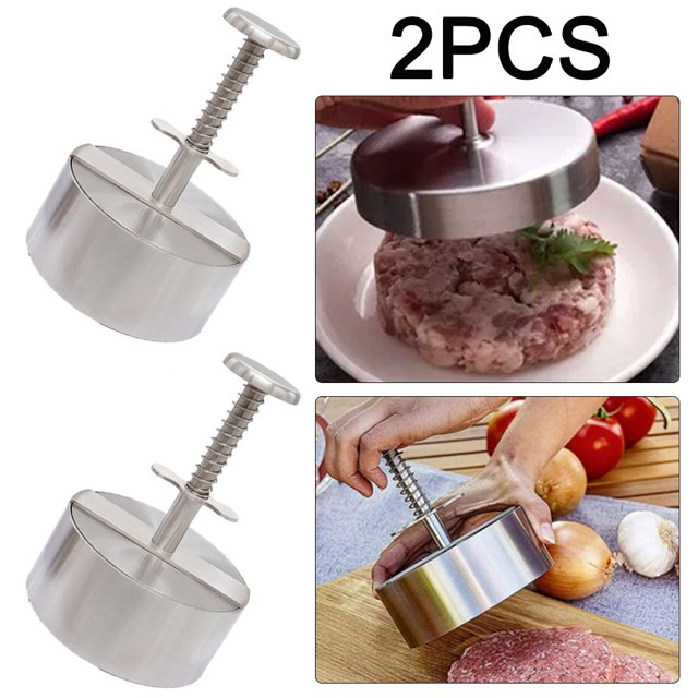 Molde para Hamburguesas Accesorios Herramientas Acero Inoxidable (11CM) 2 Uds.