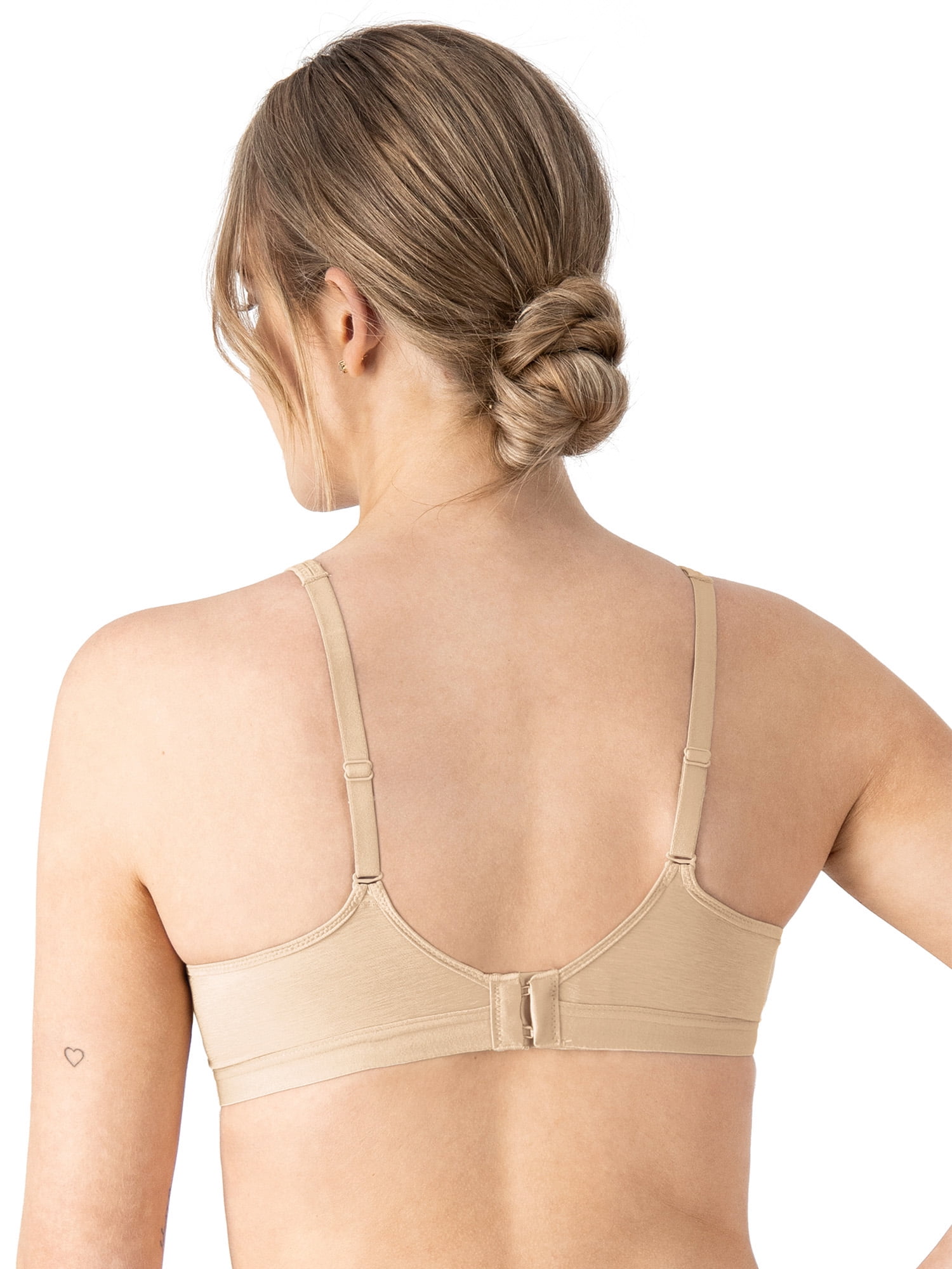 Hanes Womens Wireless T-Shirt Bra, Cooling Comfort Convertible Bra, Moisture-Wicking, Sizes S-XXL+
