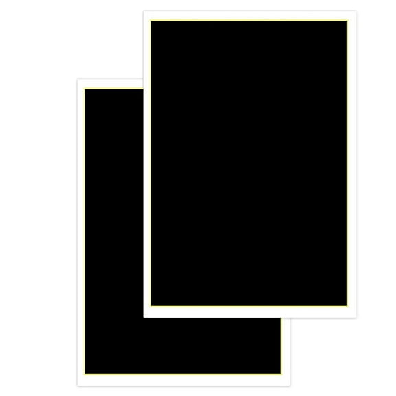 2 Pieces Laser Engraving Marking Paper 15.3x10.6 Inch Laser Engraving Paper for Ceramics Glass Metal, Black