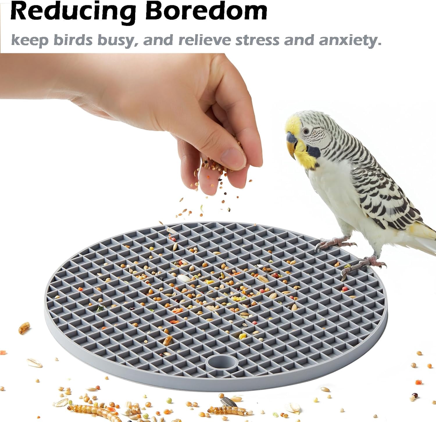 Bird Foraging Toys Puzzle, Interactive Parrot Foraging Toys to Increase Feeding Time, Enrichment Toys for Parakeet, Cockatiel, African Grey, Conure, Budgies