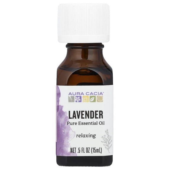Aura Cacia 100% Pure Essential Oil Energizing, Lavender (Lavendula Augustifolia) - 0.5 Oz..