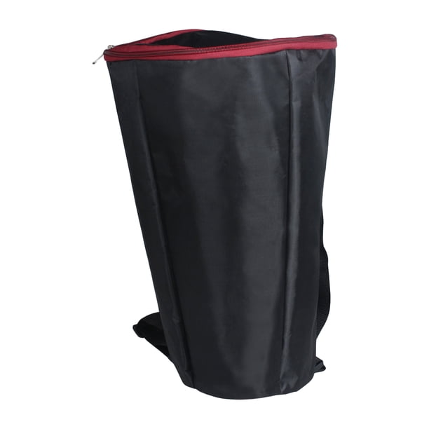 Estuche para djembé africano de 8 pulgadas, funda de transporte, mochila impermeable, resistente a la lluvia (negro)