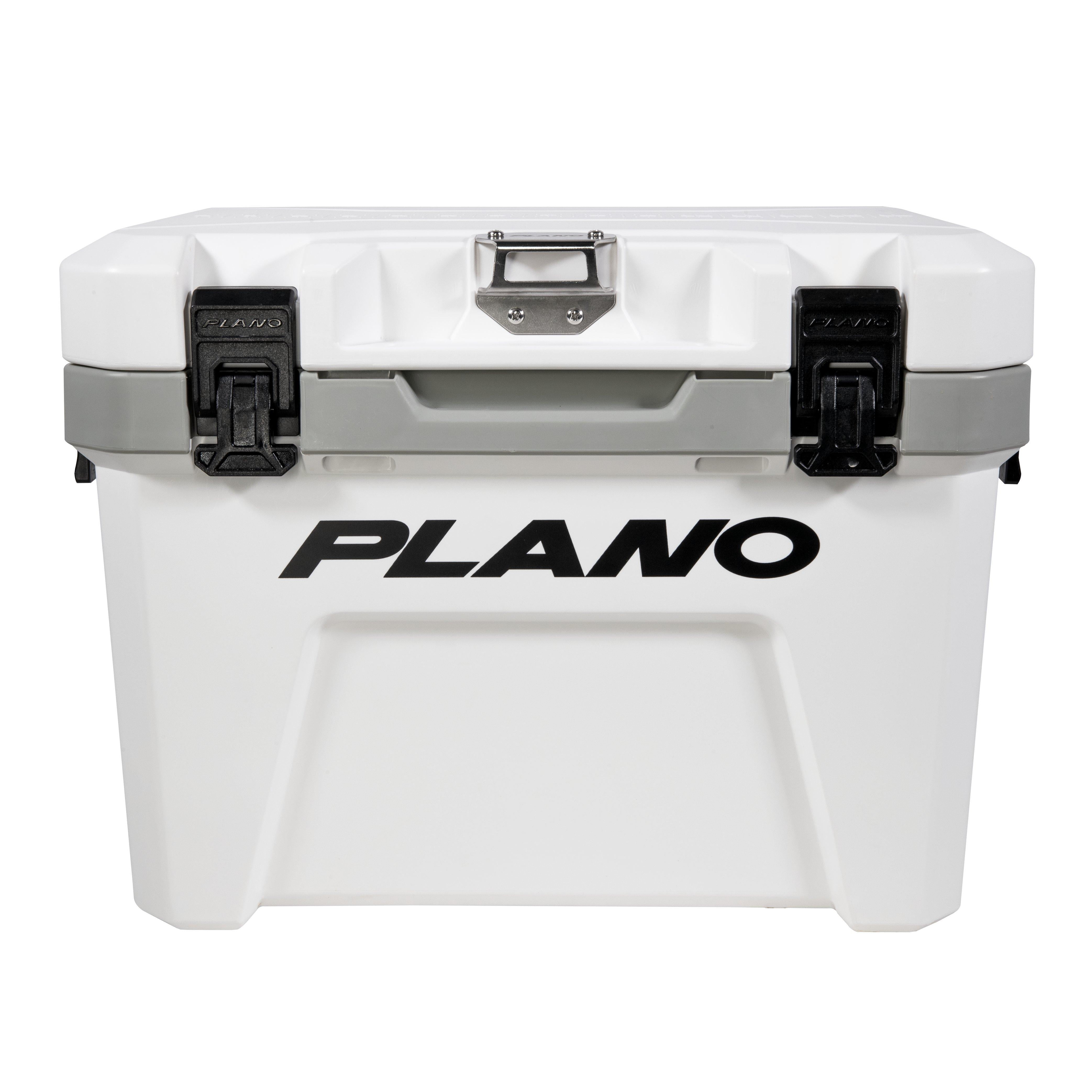 Plano Frost 21 Quart Heavy Duty Cooler w/ Built In Bottle Opener and Dry Basket, White