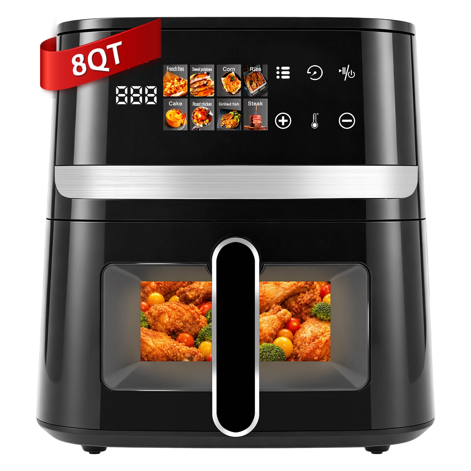 Gourmia 7 QT Digital Air Fryer with Easy View Window, 12-One Touch