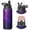 Black-2, variant on Galaxy Insulated Water Bottle with Straw & Cleaning Brush – 18oz | Leakproof, BPA-Free, 304 Stainless Steel, Wide Mouth, Travel Mug for Car, Gym, Office, Starry, Christmas Thanksgiving Gift