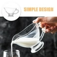 thumbnail image 3 of FENGGUIQU Clear Glass Gravy Pitcher Sauce Boat for Condiments Serving Practical Use in Restaurants and Home Dining, 3 of 6