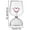 B, variant on Lead-Free Glass Pitcher 64oz, Heart-Shaped Design Beverage Dispenser for Parties & Home Entertaining