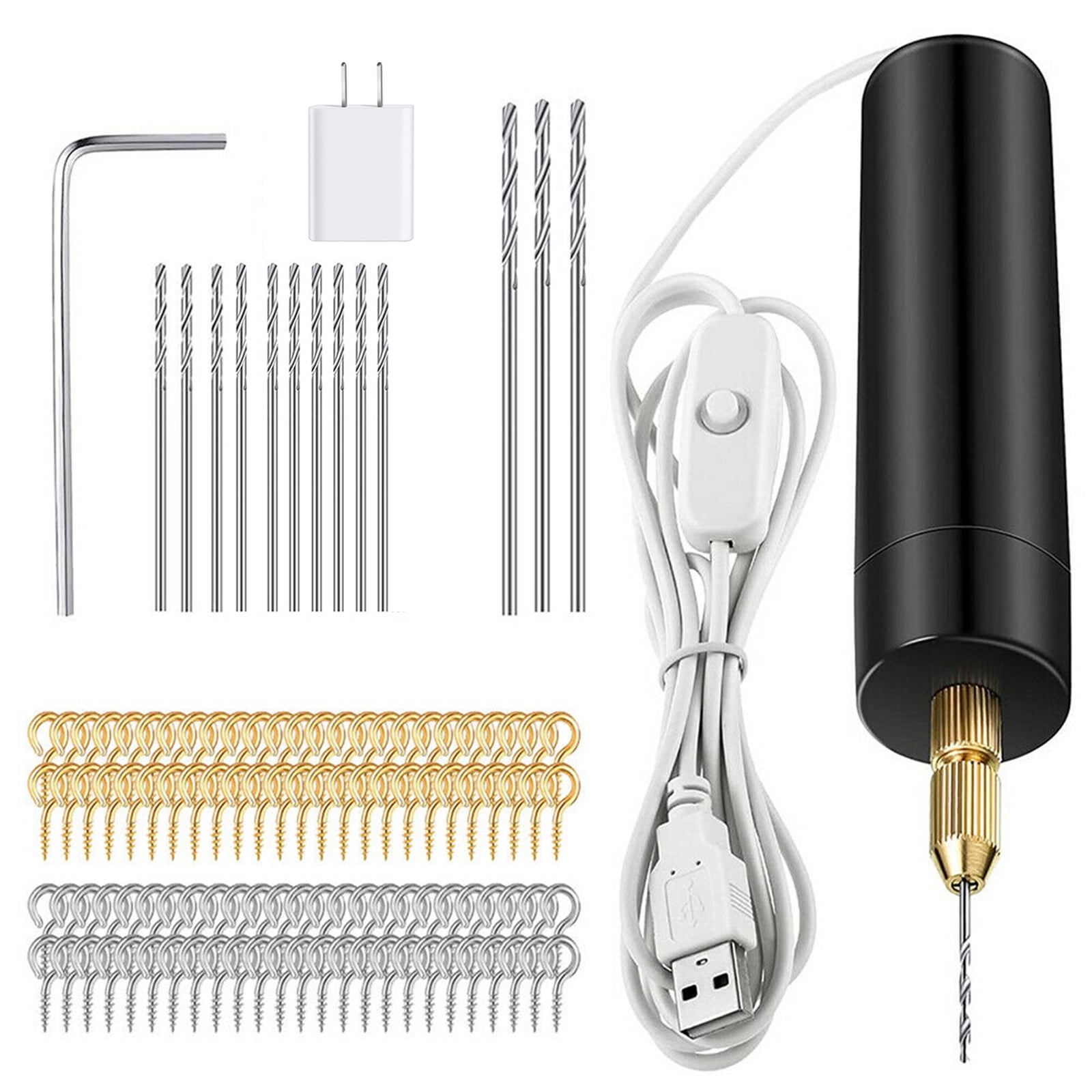 USB Mini Electric Drill with Drill Bits 