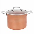 thumbnail image 2 of CONCORD 7 QT Copper Non Stick Stock Pot Casserole Coppe-Ramic Series Cookware (Induction Compatible), 2 of 4