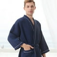 thumbnail image 5 of Zoeecloth Robes for Mens and Womens Long Sleeve Bathrobe Loungewear Night-Robe Spring Fal Long Pajamas M-2XL, 5 of 7
