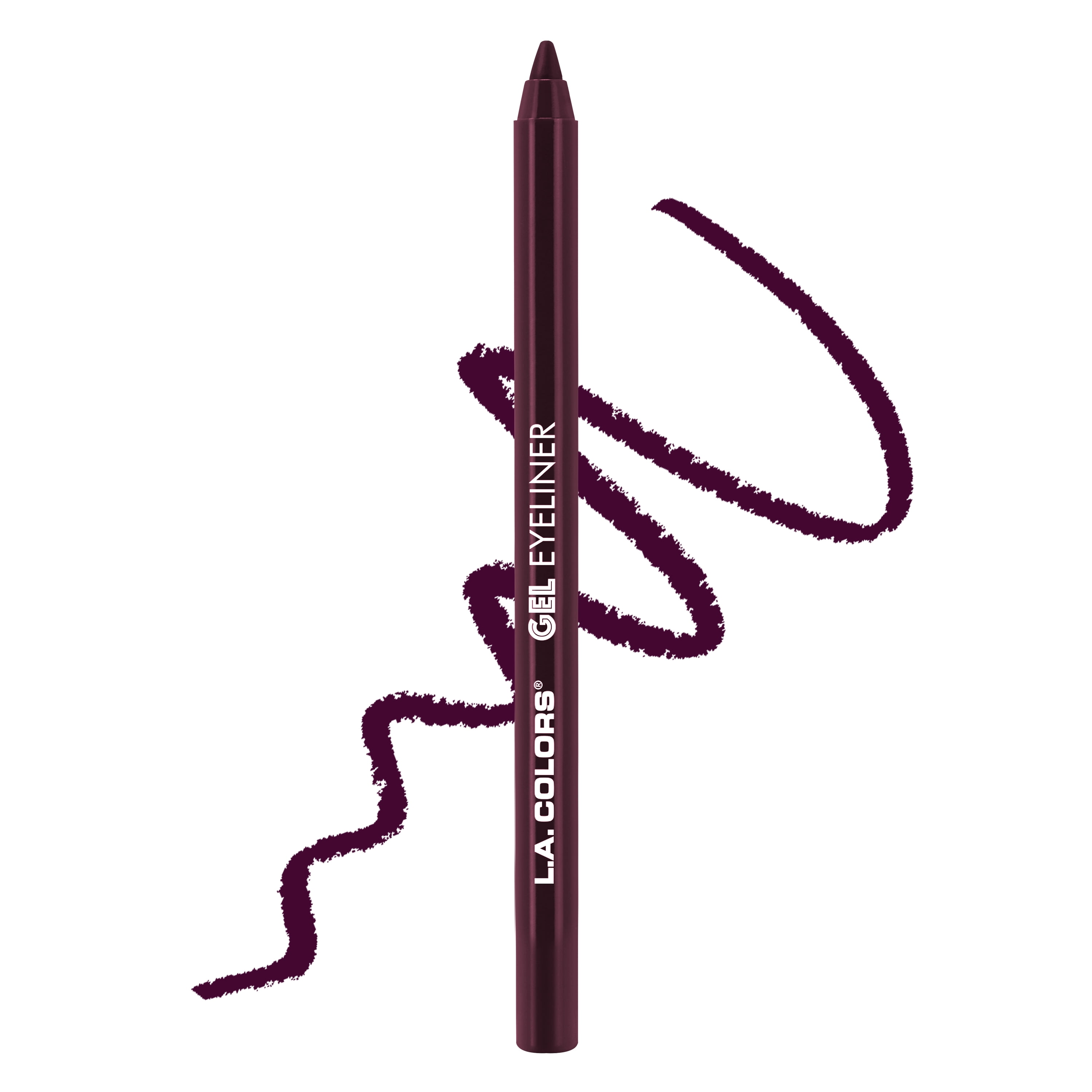 L.A. COLORS Smudge & Transfer Proof Smooth Glide-on Gel Eyelinger, Burgundy, 0.05 oz
