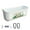 White, variant on Primegos 1 Set Chicken Feeder Durable Poultry Food Dispenser Hanging Duck Chicken Goose Feeding Trough for Home Farm