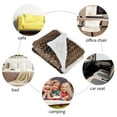 thumbnail image 5 of Catalonia Silky Soft Sherpa Throw Blankets for Beds, Flannel Chevron Micro Plush Fleece Blankets and Throws for Couch Sofa TV Bed, Reversible, Comfy, Fuzzy, 50""x60"", Brown, 5 of 7
