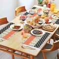 thumbnail image 2 of Bohemian Flax Table Placemats Set of 4, 12x18 Inch Washable Tribal Rustic Mats, Vintage Ethnic Decor for Farmhouse Kitchen and Nordic Style Dining Room, 2 of 6
