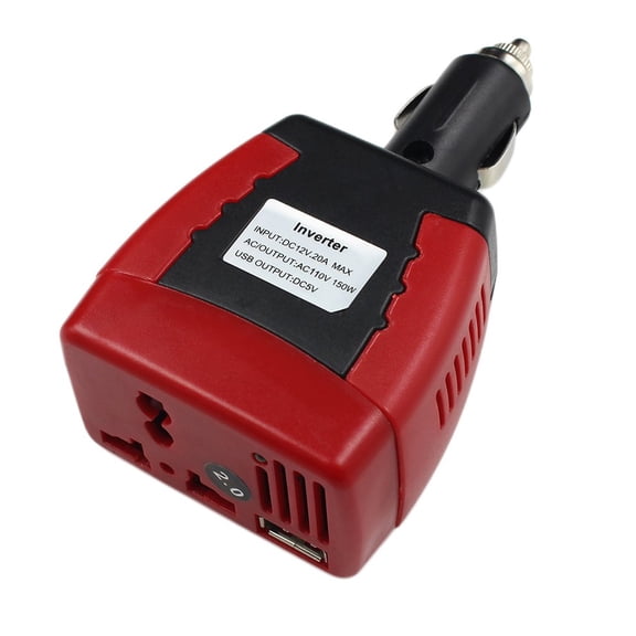 Cigarette Lighter Power Supply 150W 12V DC To 110V AC Car Power Inverter