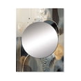 thumbnail image 2 of Designart "Minimalist Modern Shapes in Gold and Grey I" Abstract Modern Shapes Mirror Wall Decor - Modern Gold Abstract Mirror Wall Art For Bathroom - 40" x 30" Inch, 2 of 5