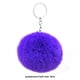 thumbnail image 3 of Llavero de pompón Jumpingount de felpa decoración de cartera Violeta, 3 of 6