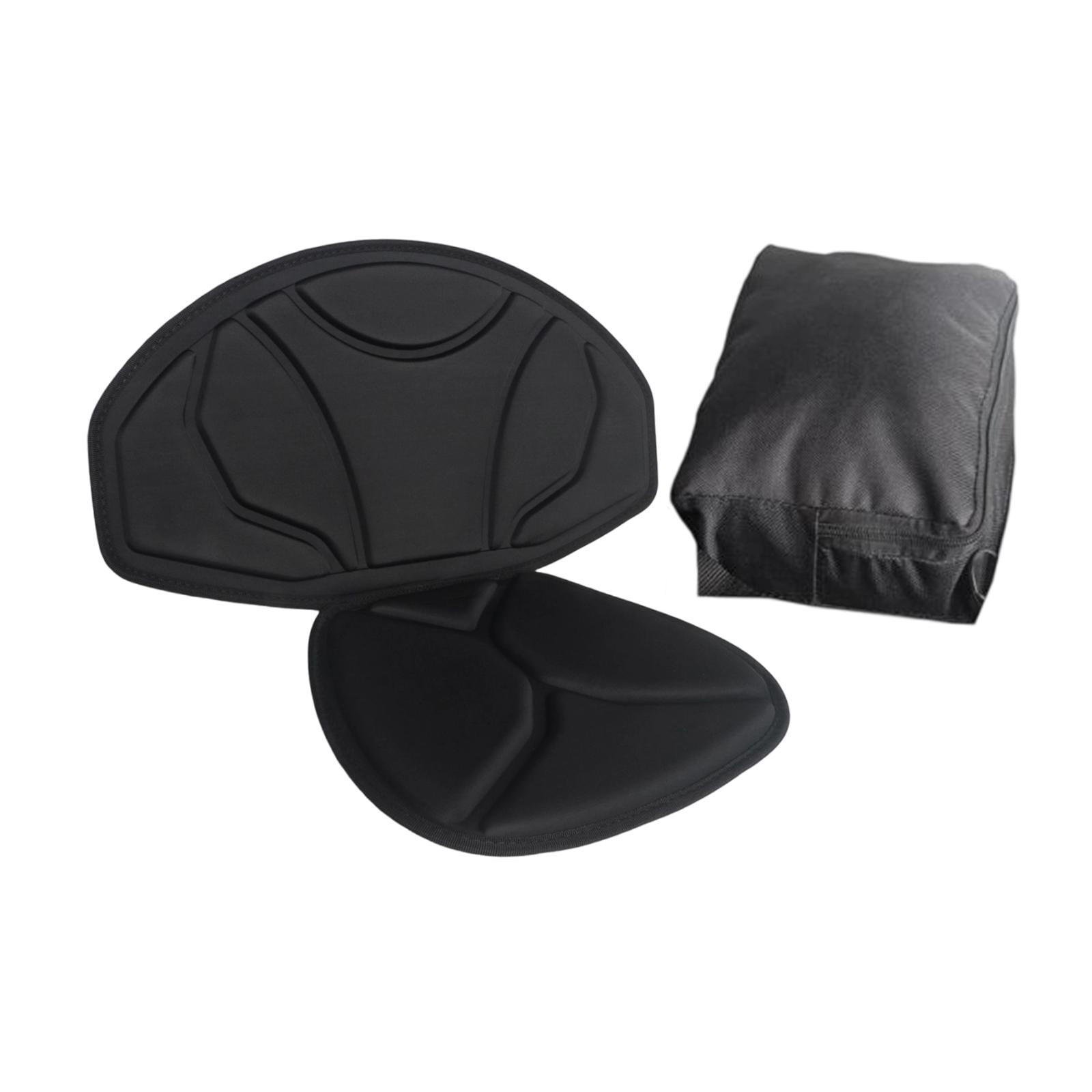 funtasica Kayak Seat Cushion Paddle Board Seat Accessories Padded with Back Support Adjustable for Drifting Water Sports Boat Canoeing With Bag