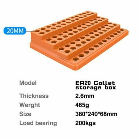 

Collet Storage Box Plastic Cnc Machining Center Chuck Finishing Equipment Rack