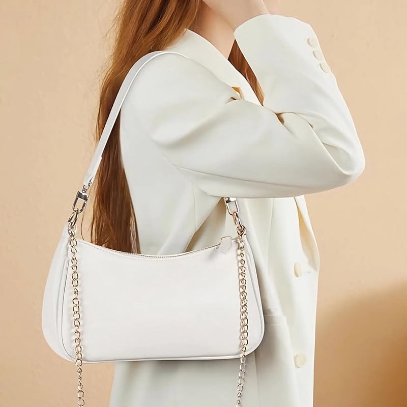 AOUNQ Clutch Tote Handbags with 2 Removable Straps and Zipper Closure Crossbody Bags Shoulder Purse Handbag for Women